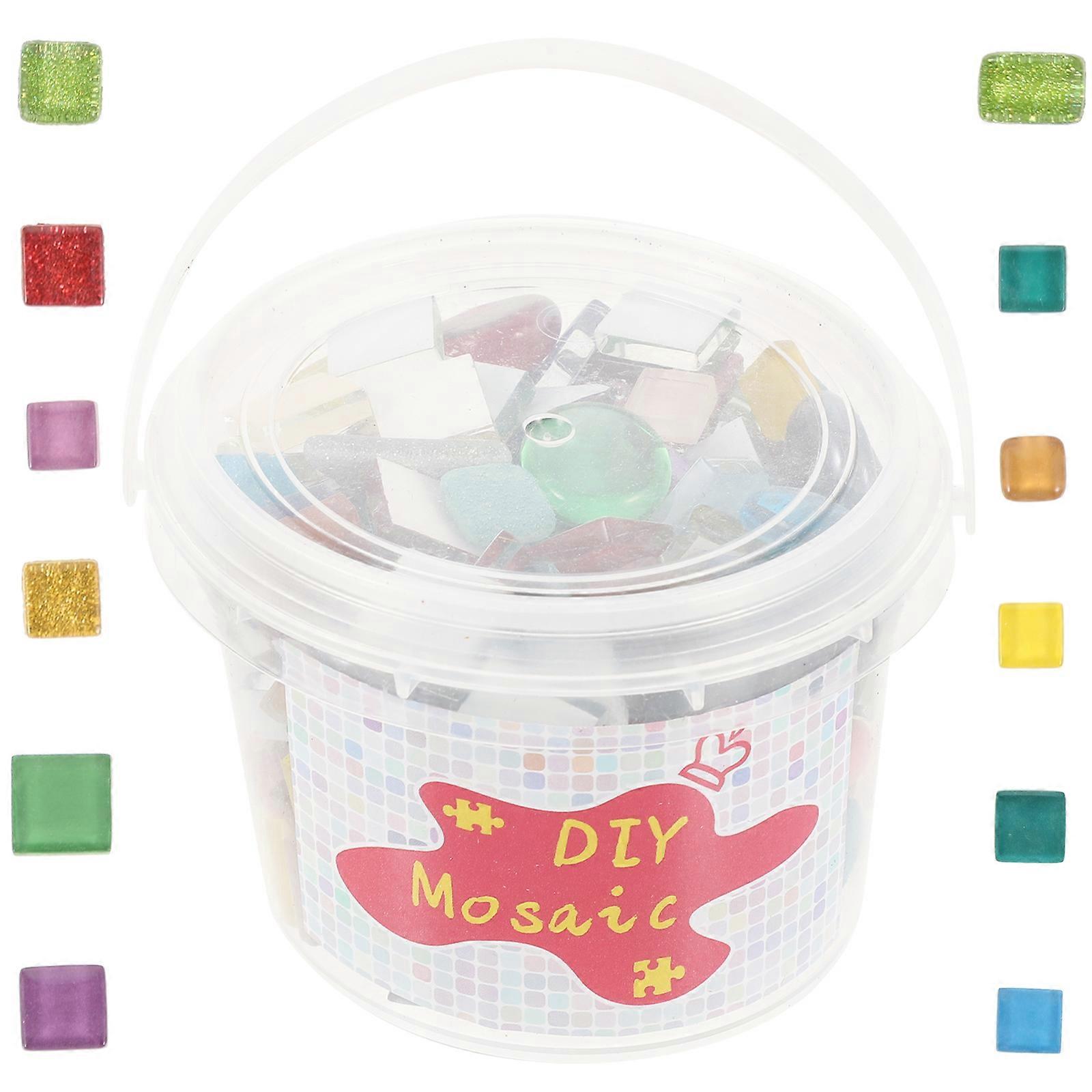 Crystal Glass Mosaic Tiles for Crafts Making Multi Color Easy to Use DIY Supply Perfect for Decoration