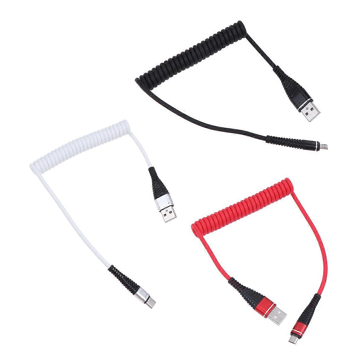 Retractable Cable for Charging Phone Portable Data Line with for Silver