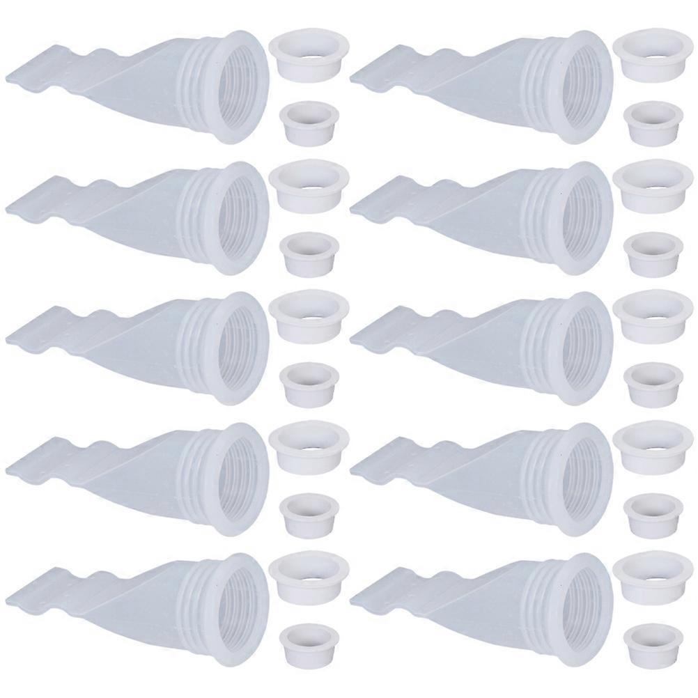 Silicone Floor Drain Seal Cores Odor Resistant, Backflow & Clog Prevention for Kitchen, Bathroom & Toilet Drainage Tools (10pcs)