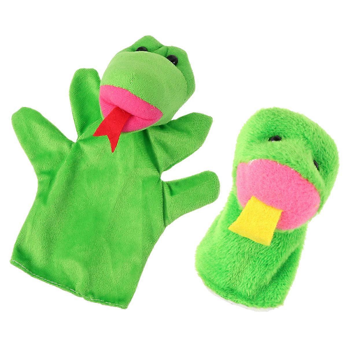 2pcs Snake Hand Puppet for Educational Play, Soft & Safe Animal Puppet for Imaginative Play & Creativity Development