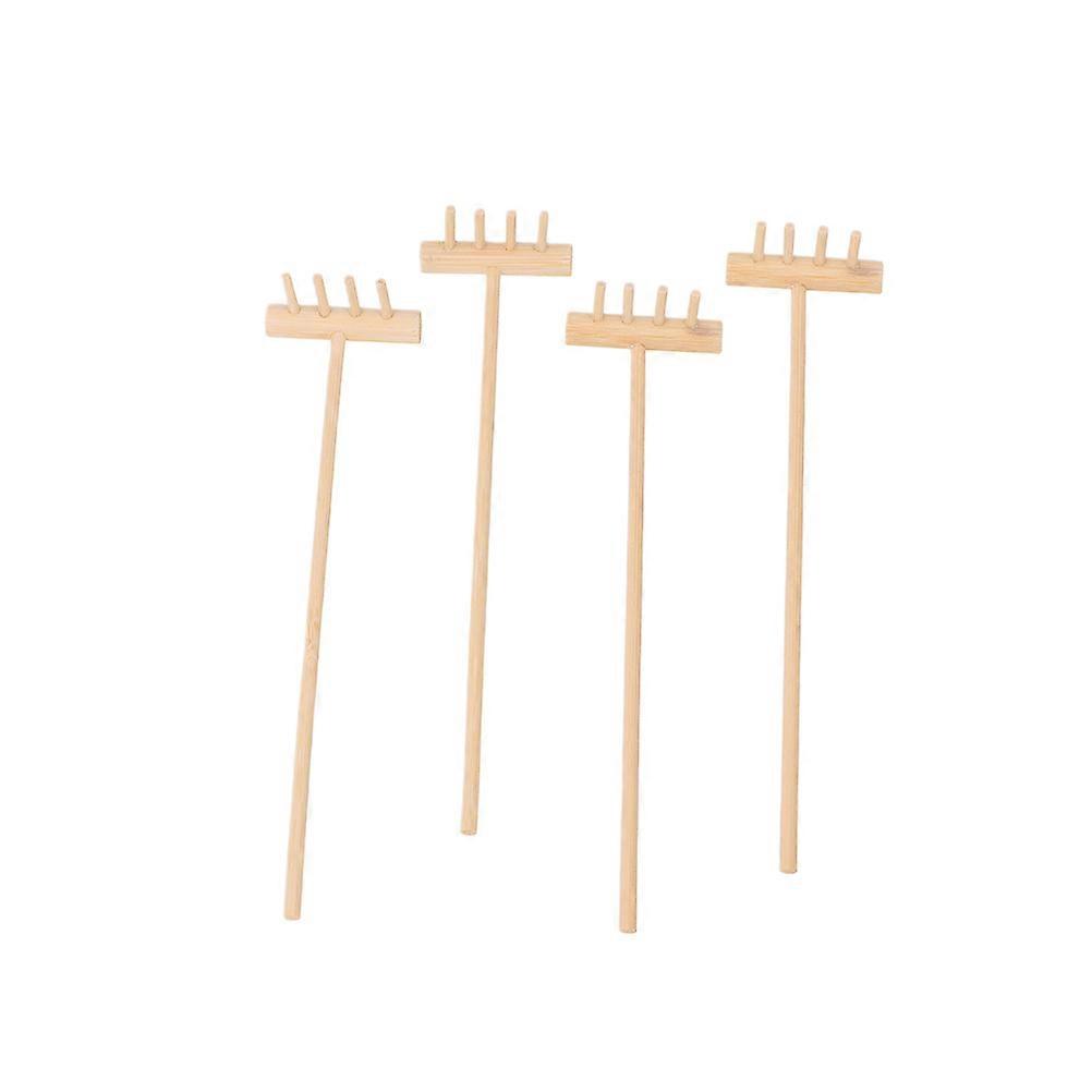 Here's a polished and creative product description for your **4pcs Mini Bamboo Rake Ornament**:

 

**4pcs Mini Bamboo Rake Ornament – Creative &