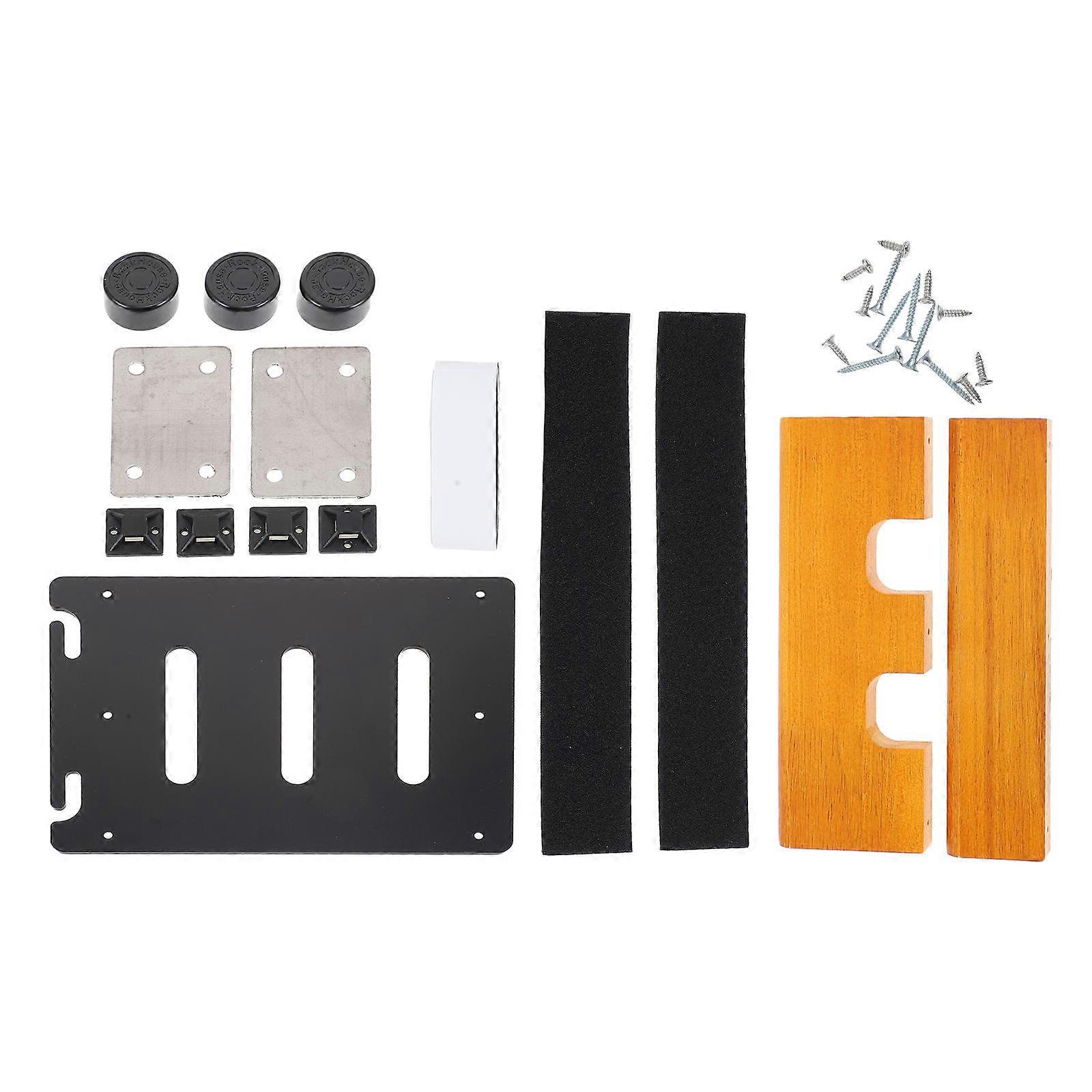 Practical Effector Board For Guitar 1Set Perfect For Electric Guitar Effectors Rectangular Black Power Supply Accommodation