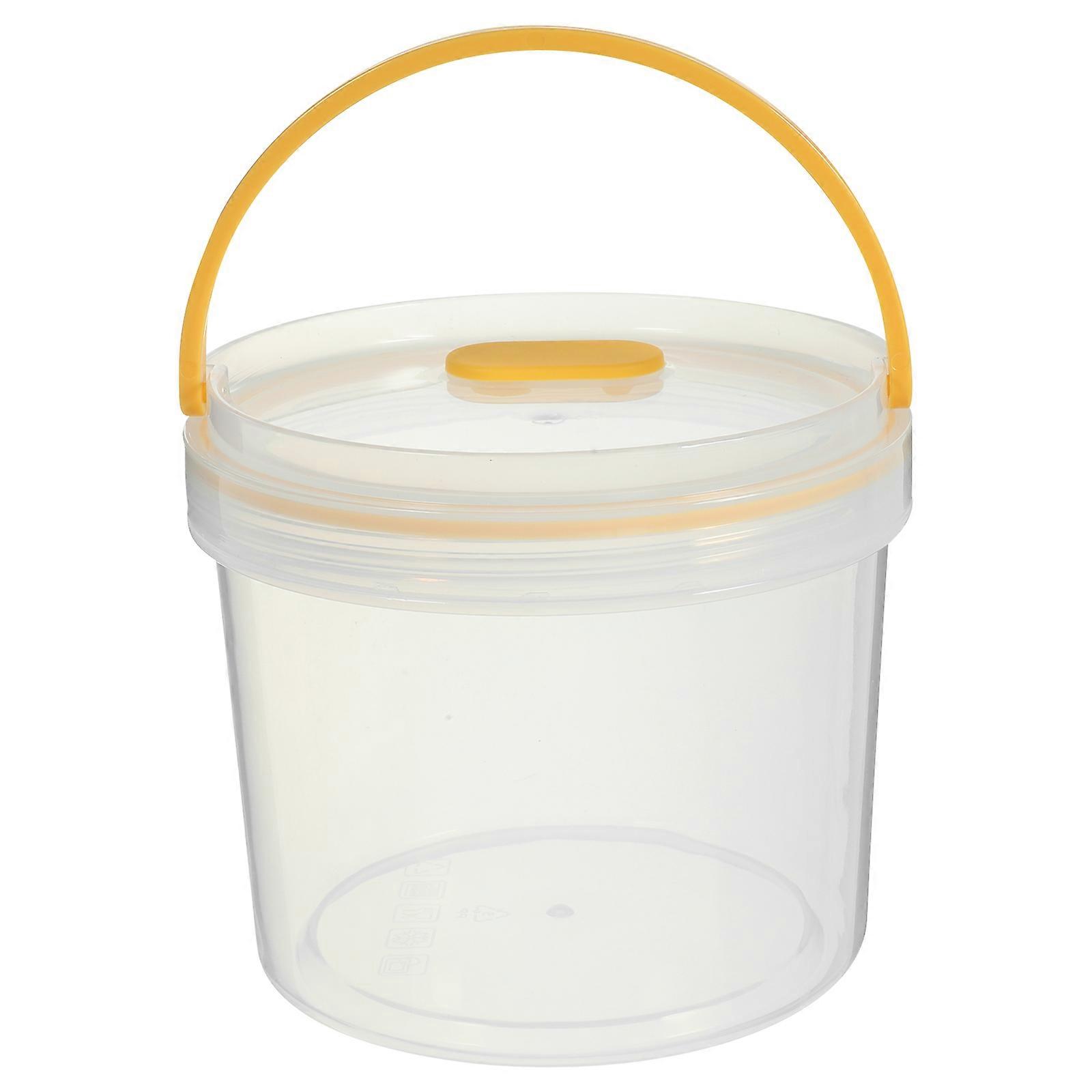 Transparent Airtight Plastic Food Storage Containers with Lids for Home Use 7.5 x 4.2 x 9.8 inches