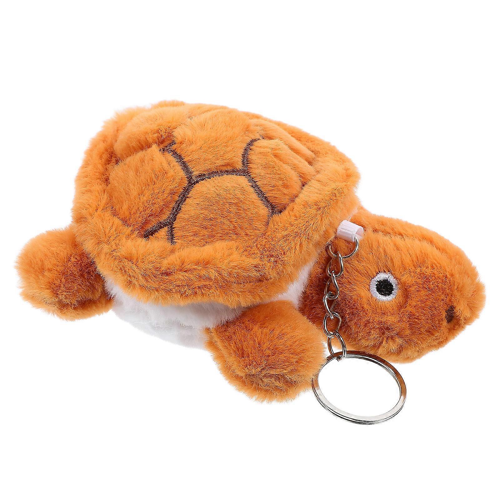 Plush Turtle Keychain Brown for Kids with Eye Catching Design