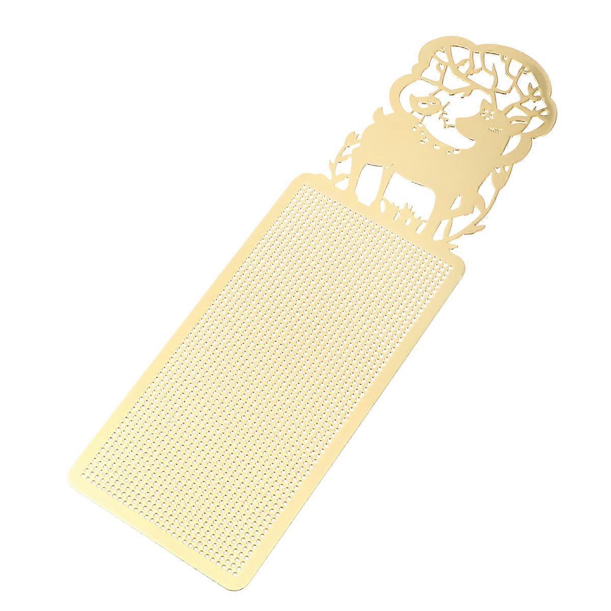 Mesh Canvas Sheets For DIY Handmade Activities Embroidery Yarn Crafting 16x5cm Golden 1Pack