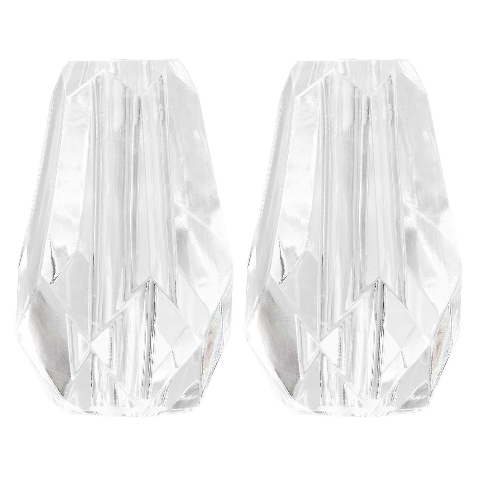 Creative Column Table Lamp Accessory For Center Table Decoration With Stylish Transparent Design 2Pcs