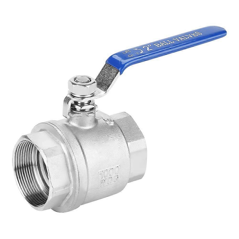 Hose Shutoff Valve, 304 Stainless Steel, Two Piece Full Connection Ball Valve with Female Thread
