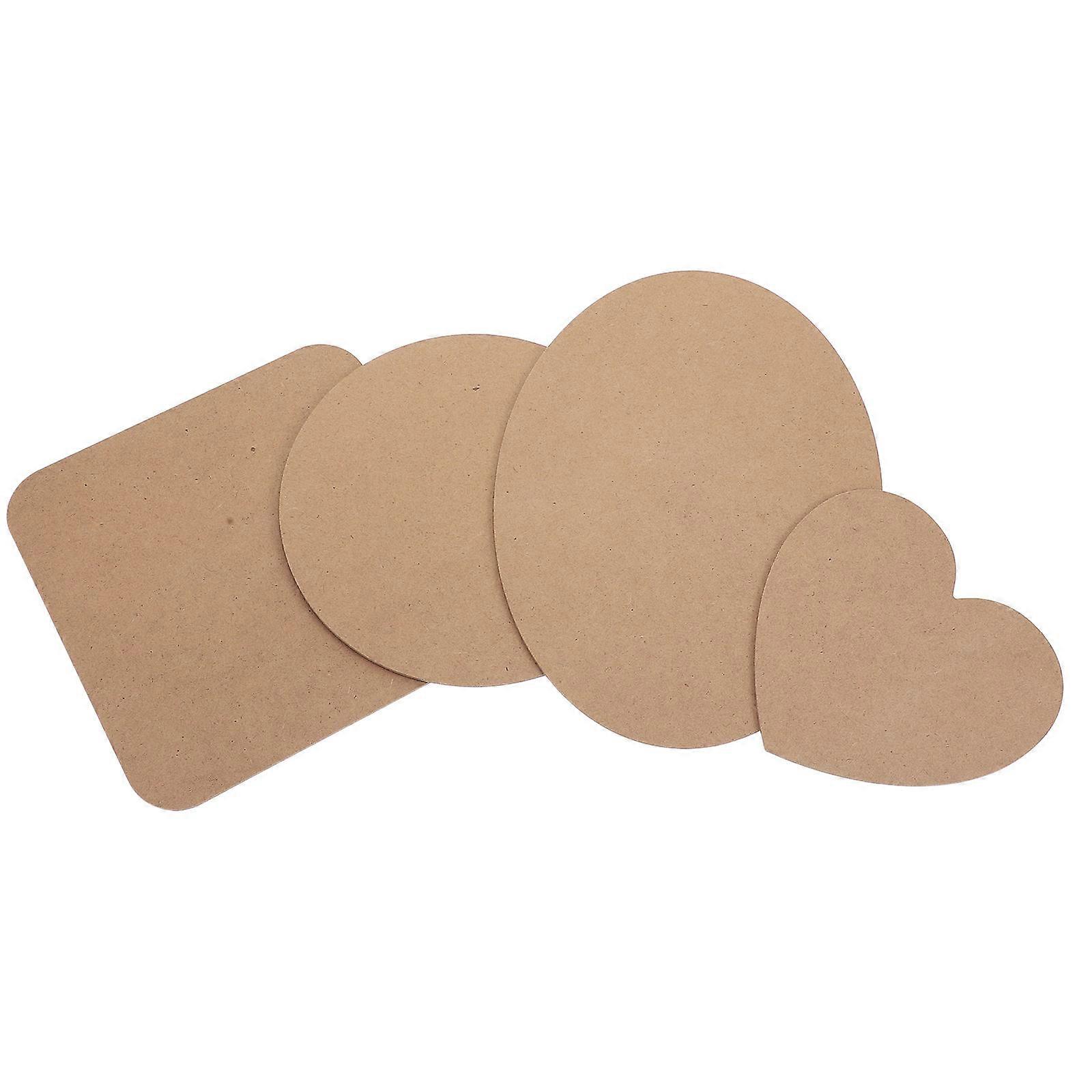 Premium Brown Pottery Clay Board for DIY Crafts Synthetic Material with Smooth Surface 4pcs