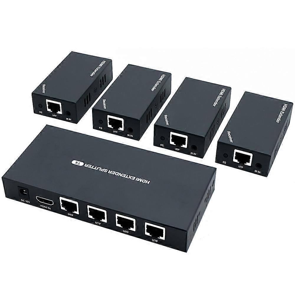1x4 HDMI Splitter POC Distribution Extender EU Plug