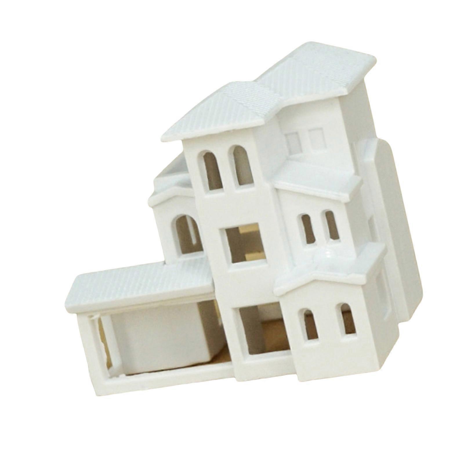 N Ölçek 1:500 Villalar Outland Model Modern Ev Kum Masası Sahne Yapı Modeli Bahçe Mikro Peyzaj Süsleme Dekorları Çok Renkli