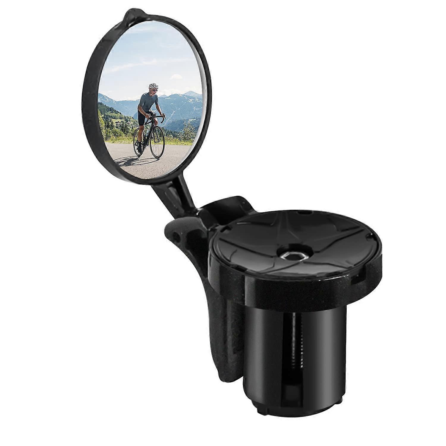 Bicycle Mirror for Handlebars, Mini Rear View Mirror, Foldable, 360° Rotatable Universal Bicycle Mirror for Road Bike, for Handlebars 1622 mm