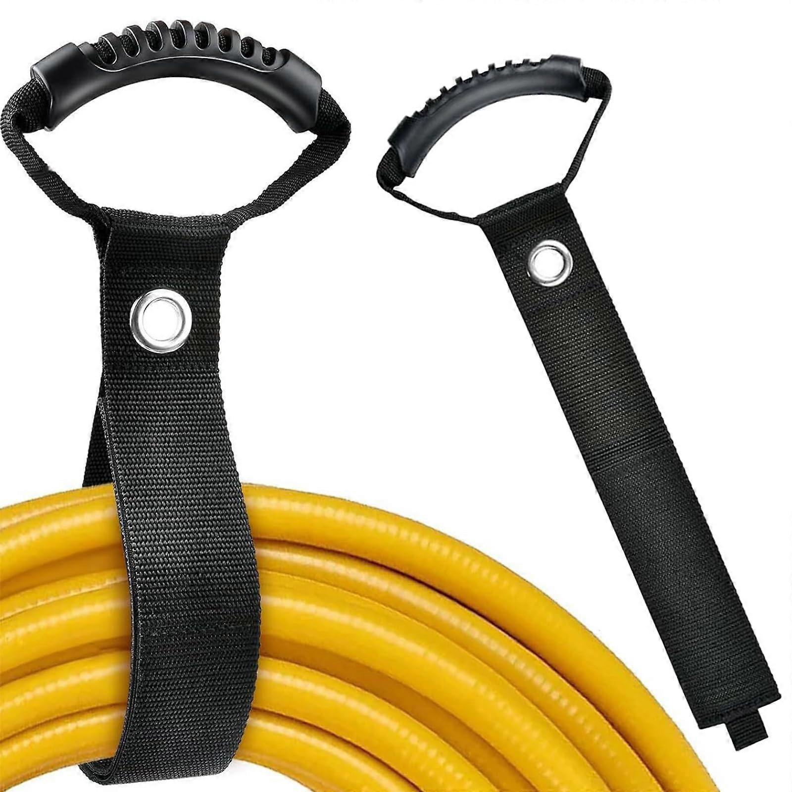 2 Pieces Extension Cable Organiser with Handle for Garden and Pool Hoses, Wires, and Electrical Cables