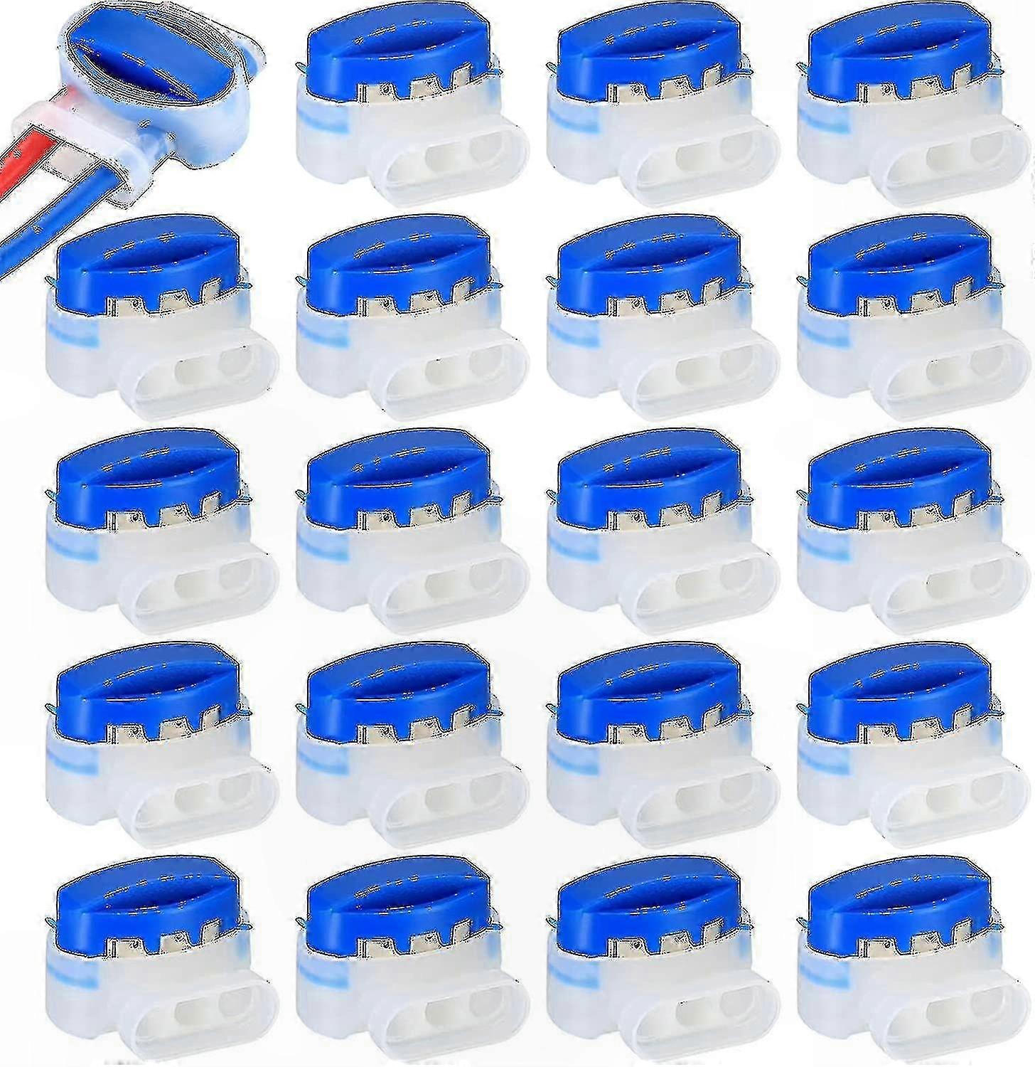 20-Pack Resin-Filled Cable Connectors for Robotic Lawn Mowers and Automower Devices