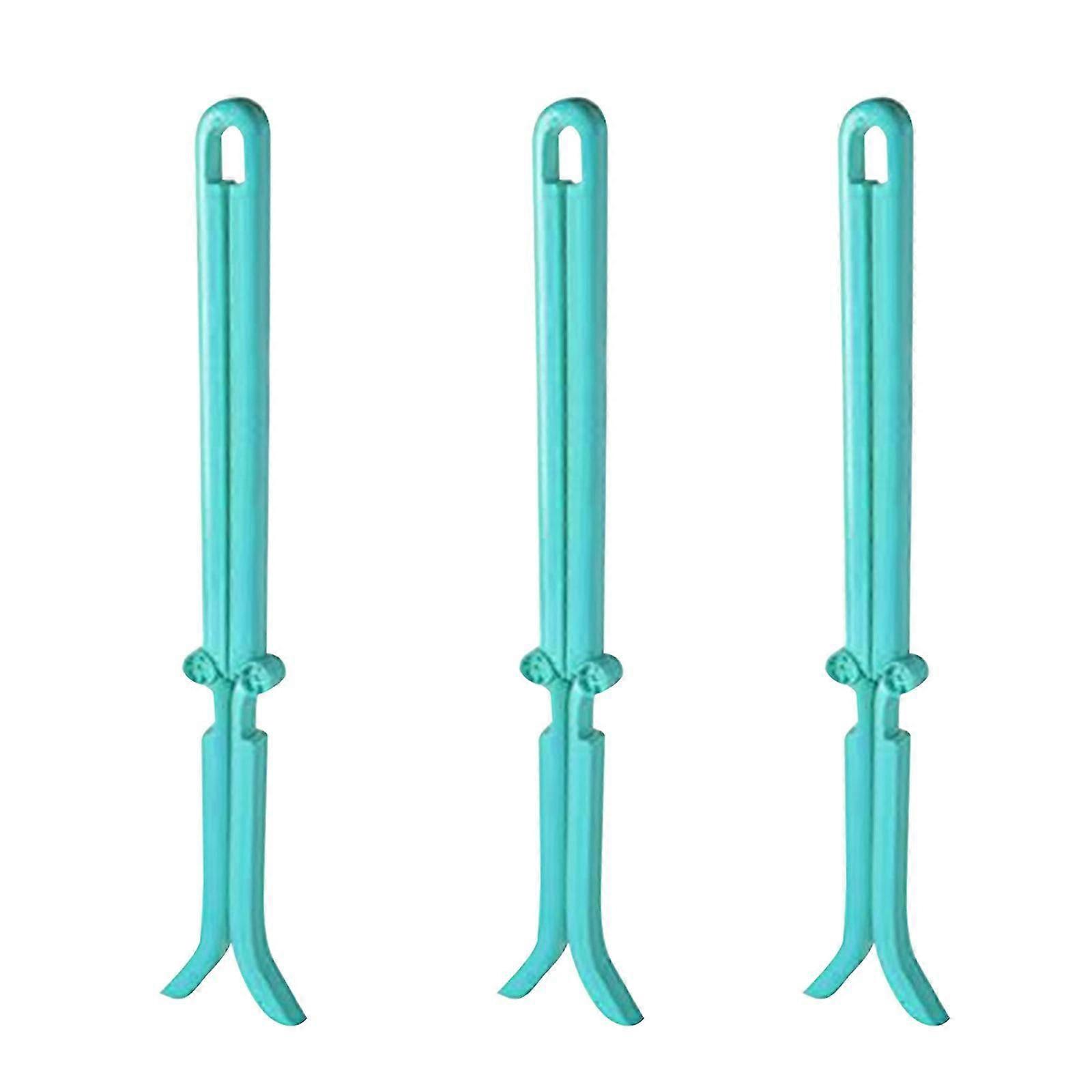 Blue Foldable Boot Stands - 3-Pack Shoe Support Clips for Organization