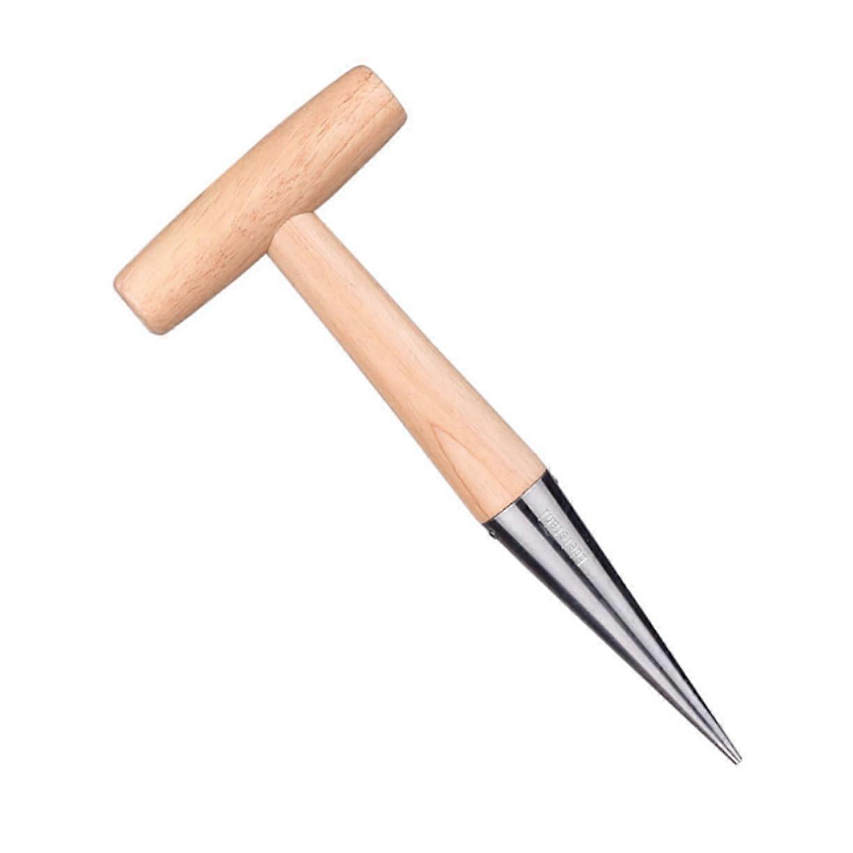 Garden Dibber Metal Portable Planting Tool for Transplanting Ergonomic Handle for Precise Sowing and Planting Sturdy and Compact