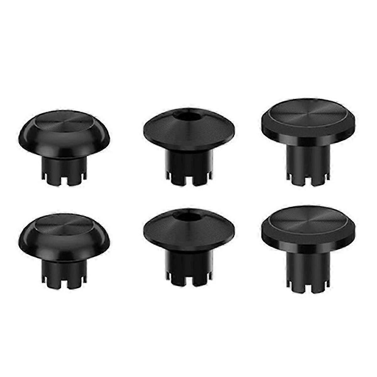 6-in-1 Metal Thumb Joystick Cap Accessory for PS5 DualSense Edge Controller - 6 Interchangeable Caps for Enhanced Gaming Experience