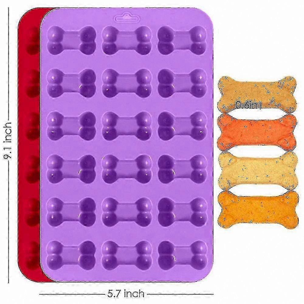 3-Pack Silicone Molds for Dog Paw and Bone Shapes, Reusable for Ice Cubes and Candy Making