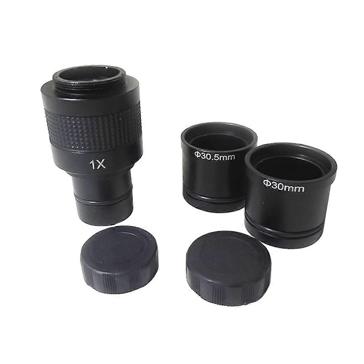 Lab Microscope Accessories 1X C-Mount Digital Microscope Adapter Port Relay Lens For C-Mount Cameras