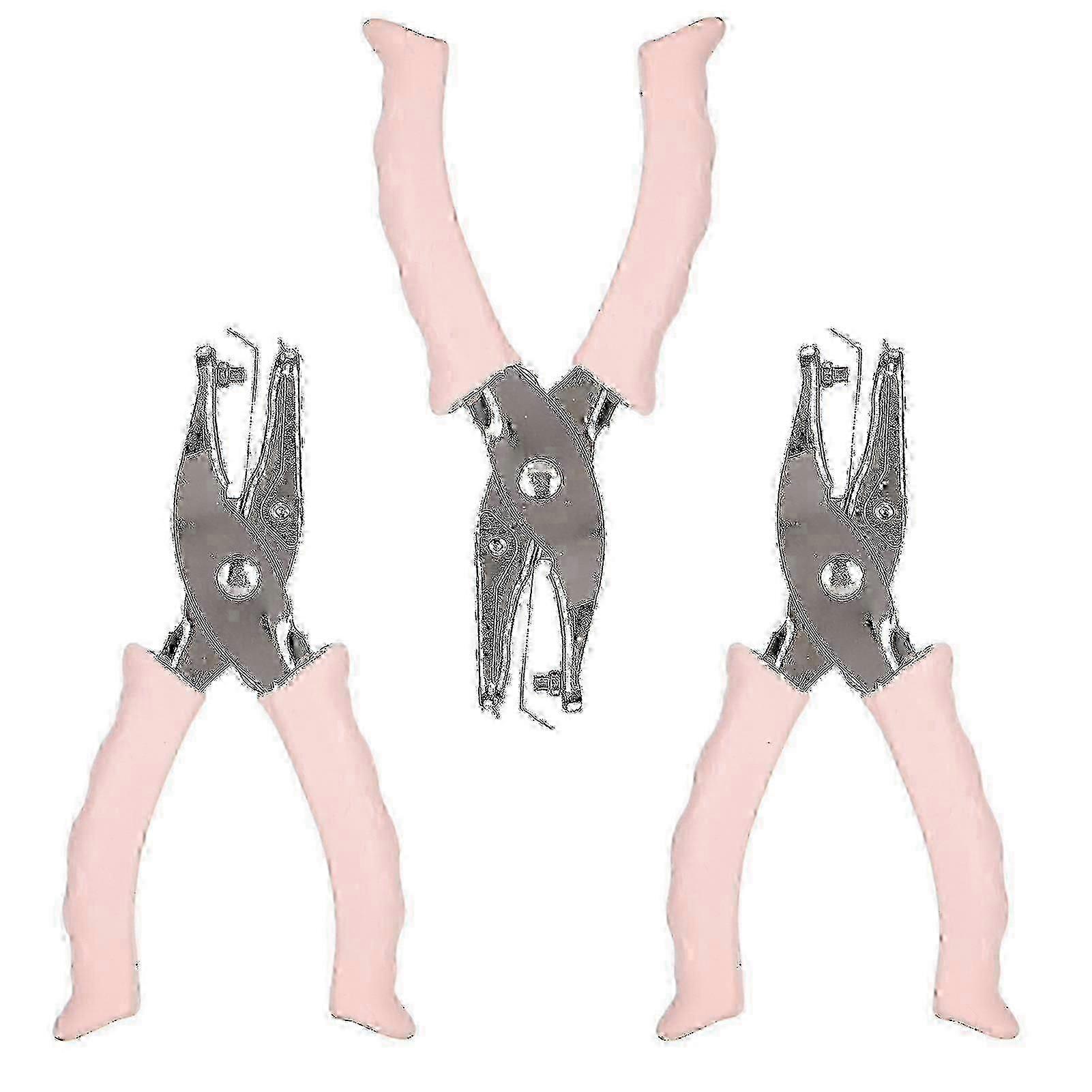 3pcs 3mm Manual Hole Punch Handheld Ticket Paper Cutting Tool