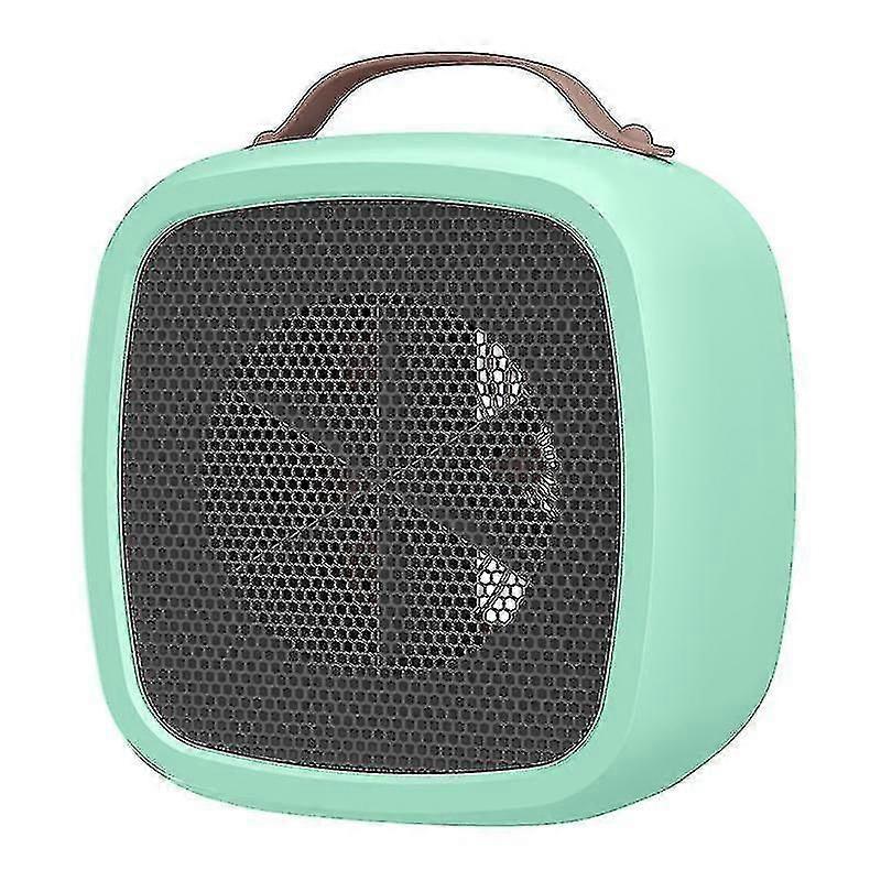 Compact Electric Mini Fan Heater with Thermostat, Battery Powered Space Heater