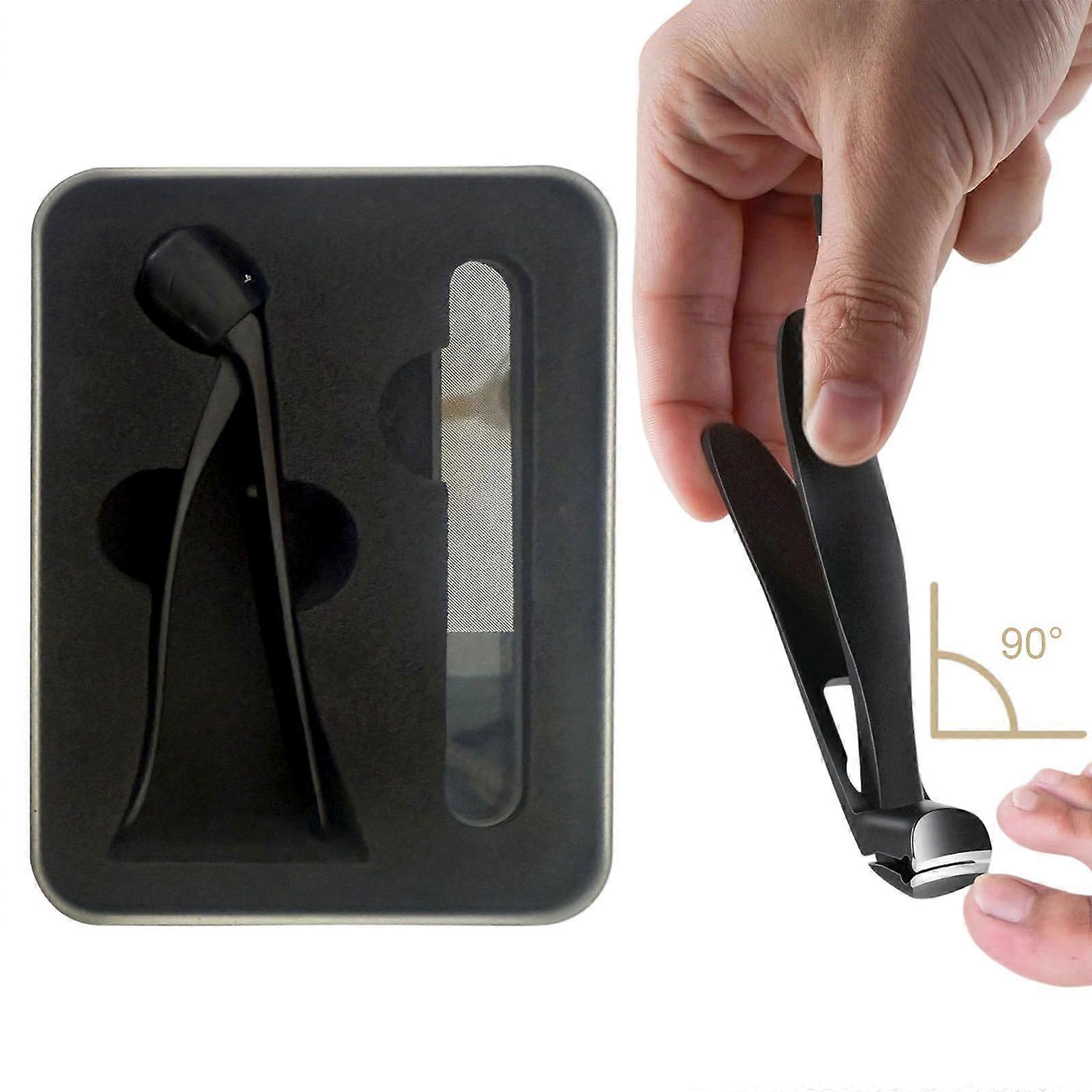 Angled Head Nail Clippers for Thick Nails, DRMODE Large Toe Nail Clippers