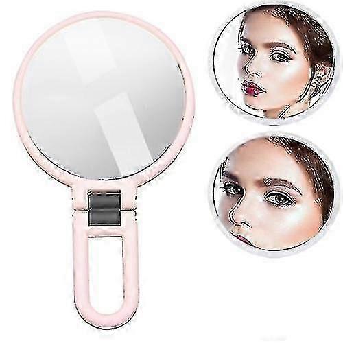 Portable Handheld Foldable Adjustable Magnifying Makeup Mirror