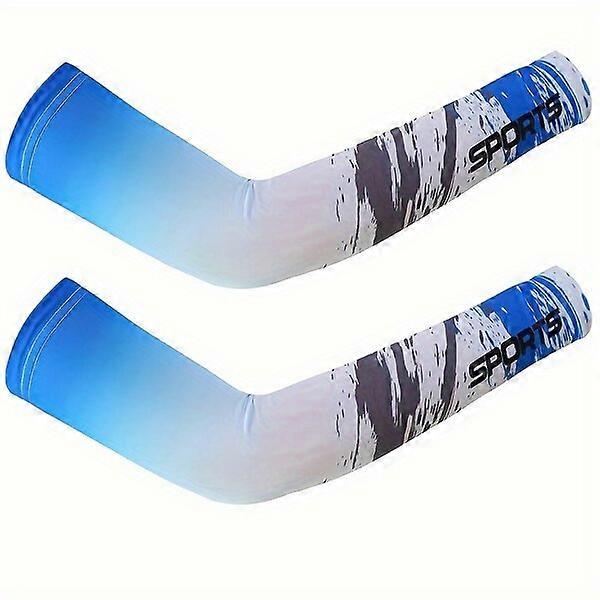 Summer ice silk sun protection arm sleeves, highly elastic, ultra-thin and breathable, blocking UV rays
