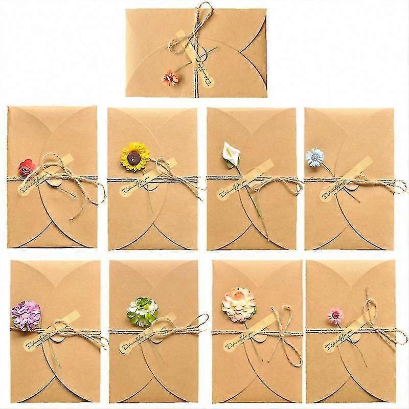 9pcs Handmade Greeting Cards for All Ocns