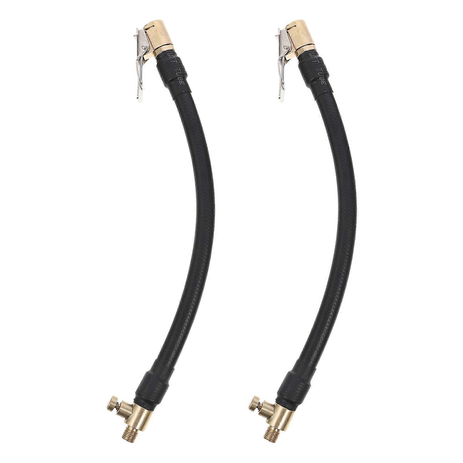 2 Pcs Durable Inflator Extension Hoses for Easy Tire Air Release, Compatible with Car and Motorcycle Valves