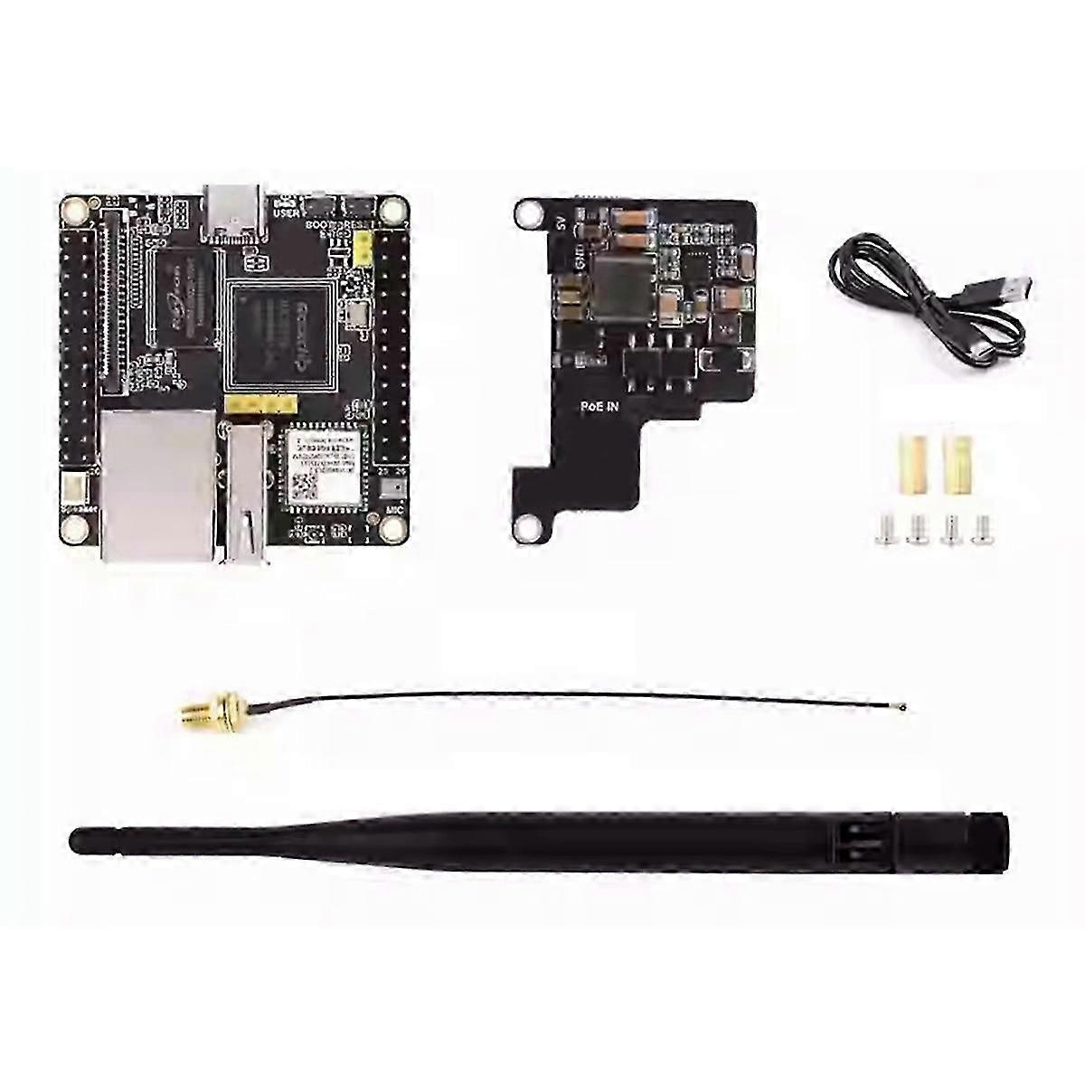 RK3308B Entwicklungsboard mit POE+WIFI OnBoard, 8 GB EMMC und Audio Codec Decoder VAD Modul