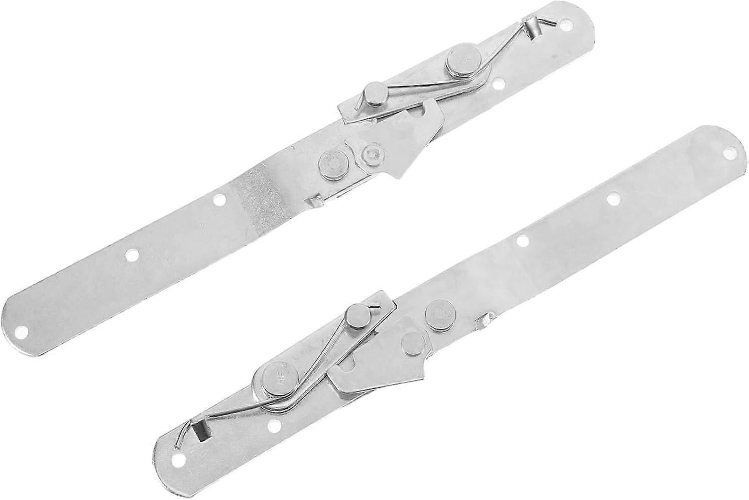 2pcs Heavy Duty Folding Sofa Bed Hinges with Adjustable Angle Mechanism Silver