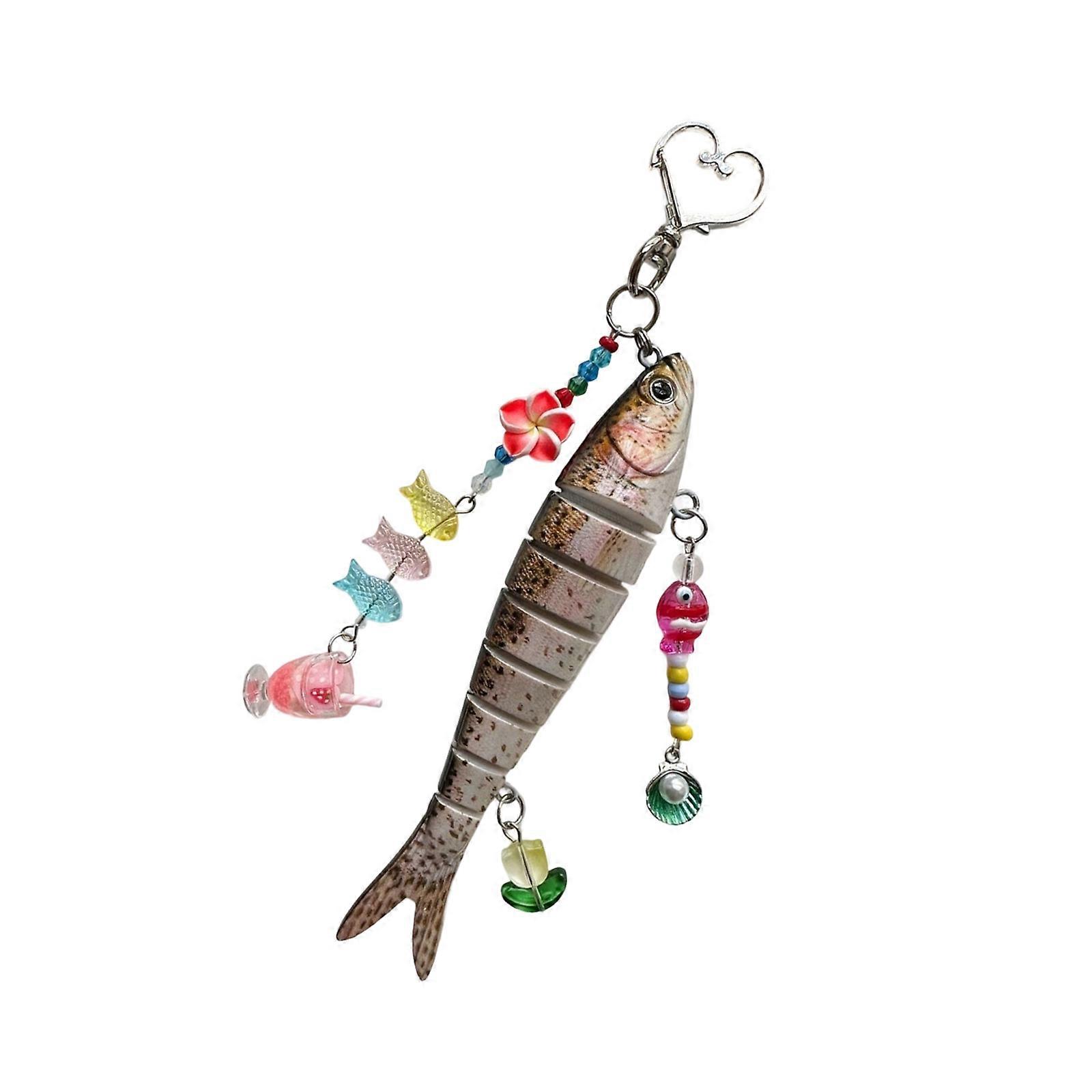 Playful Marine Life Keychain Compact Size Easy To Attach Perfect For Personalizing Belongings Gifts For Loved Ones Multicolor