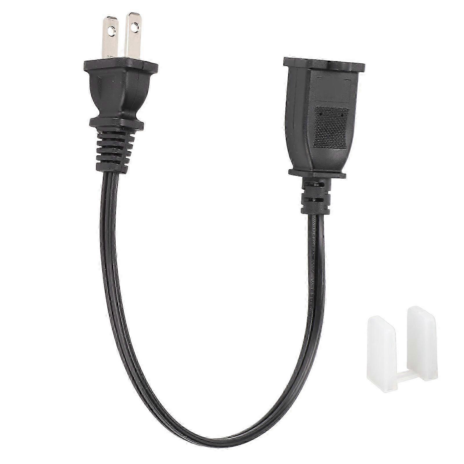 for NEMA 115P to 115R Cable Male to Female 2 Prong Heavy Duty 18AWG Power Extension Cord 125 0.98ft