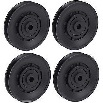 4pcs anti-usure 90mm poulie de roulement universelle pour équipement de gymnastique noir idéal