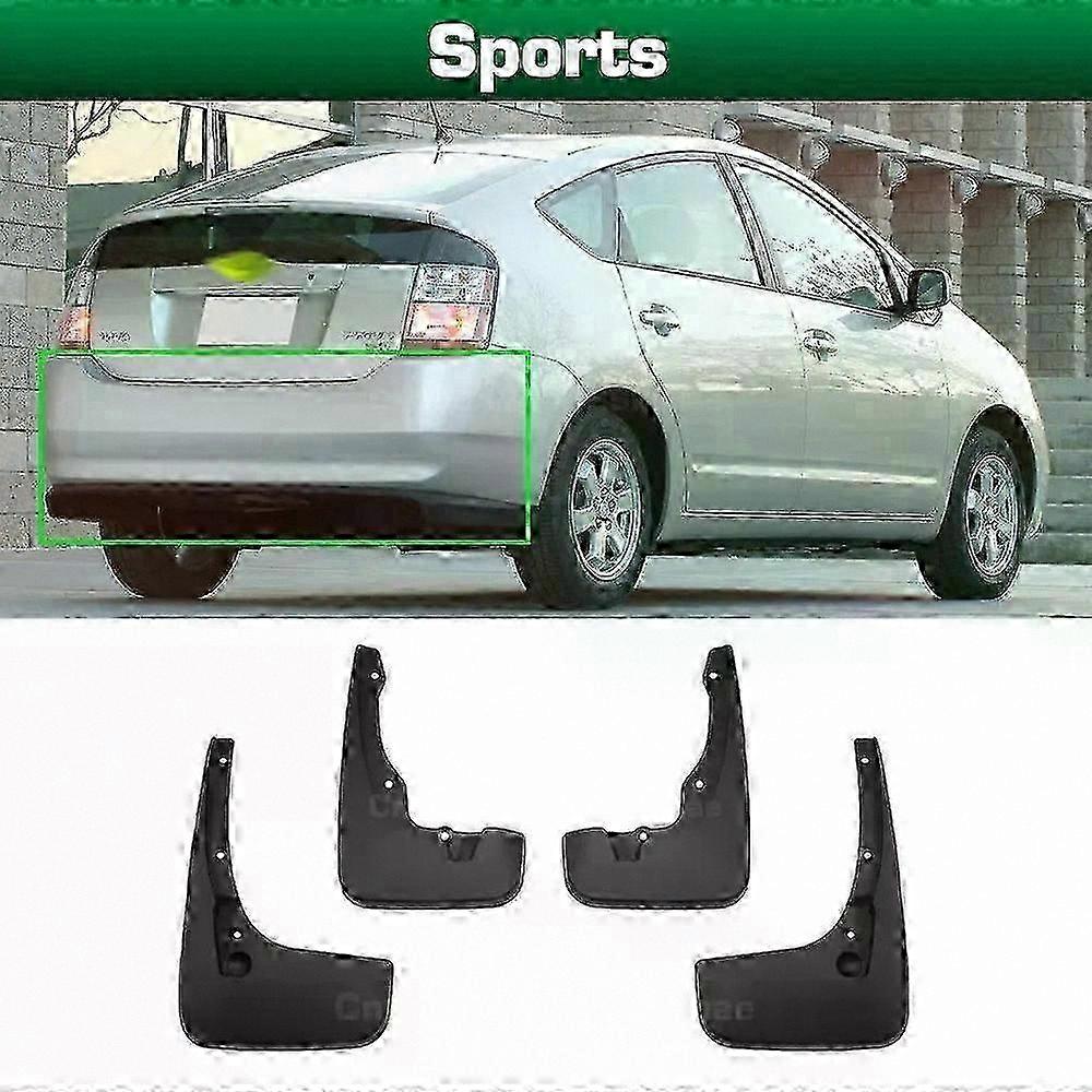 Custom Fit F Mud Flaps for 2004-2009 Hybrid Car Models, 4-Piece Splash Guard Set