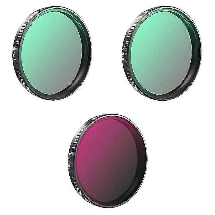 BRDRC UV / CPL / ND16 Filter Kit Compatible For DJI Osmo Action 5 Pro / 4 / 3 Sports Camera Filters 2025