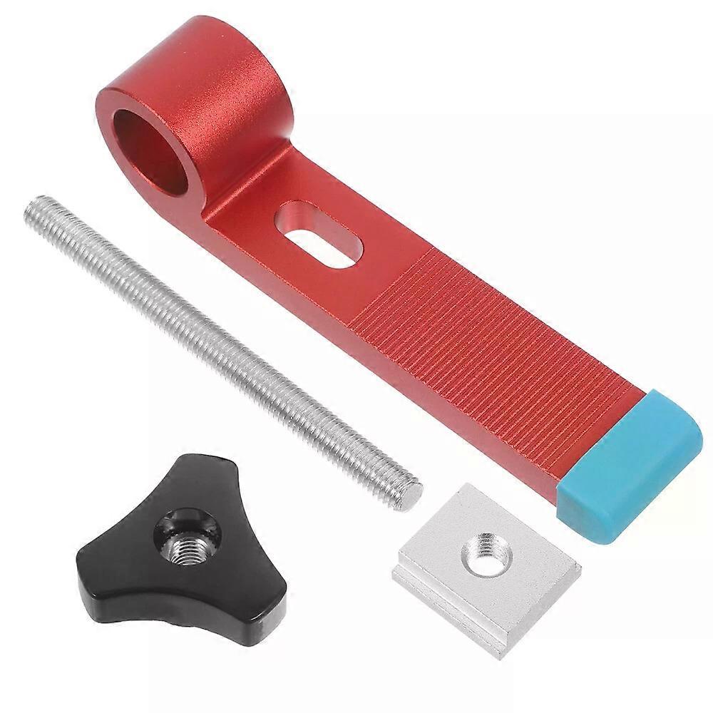 Woodworking Chute Guide Stop Blocks, Aluminium Alloy T-track Tool for Woodworking Table Fence