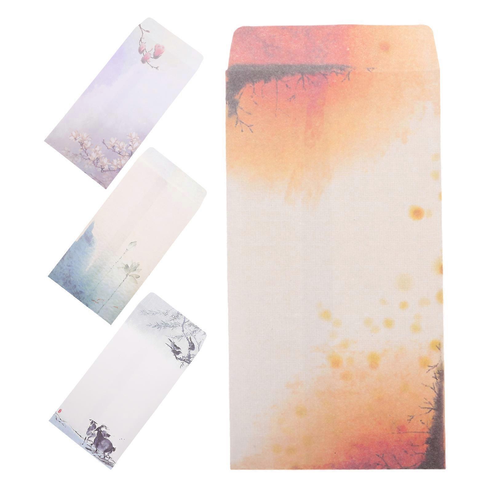 Multi-Function Envelopes Invitation Cards Storage Retro Chic 4Pcs