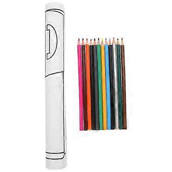 Kleurpapier voor kinderen Tekenrol Kinderen Graffiti Roll Thuisgebruik 20X9X1cm 1 Set