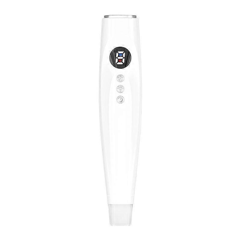 Acupuncture Facial Massager, Enhanced Absorption, Cooling Function Heat Technology Cordless Handheld Vibration LED Light Therapy(white)