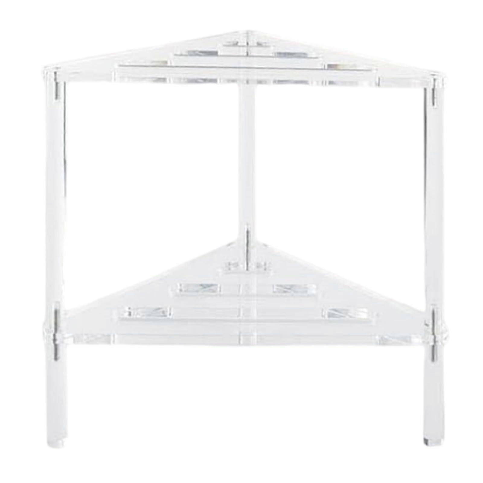 Acrylic Shower Seats Indoor With Storage Shelf Portable Sturdy Non-Slip Shower Stool