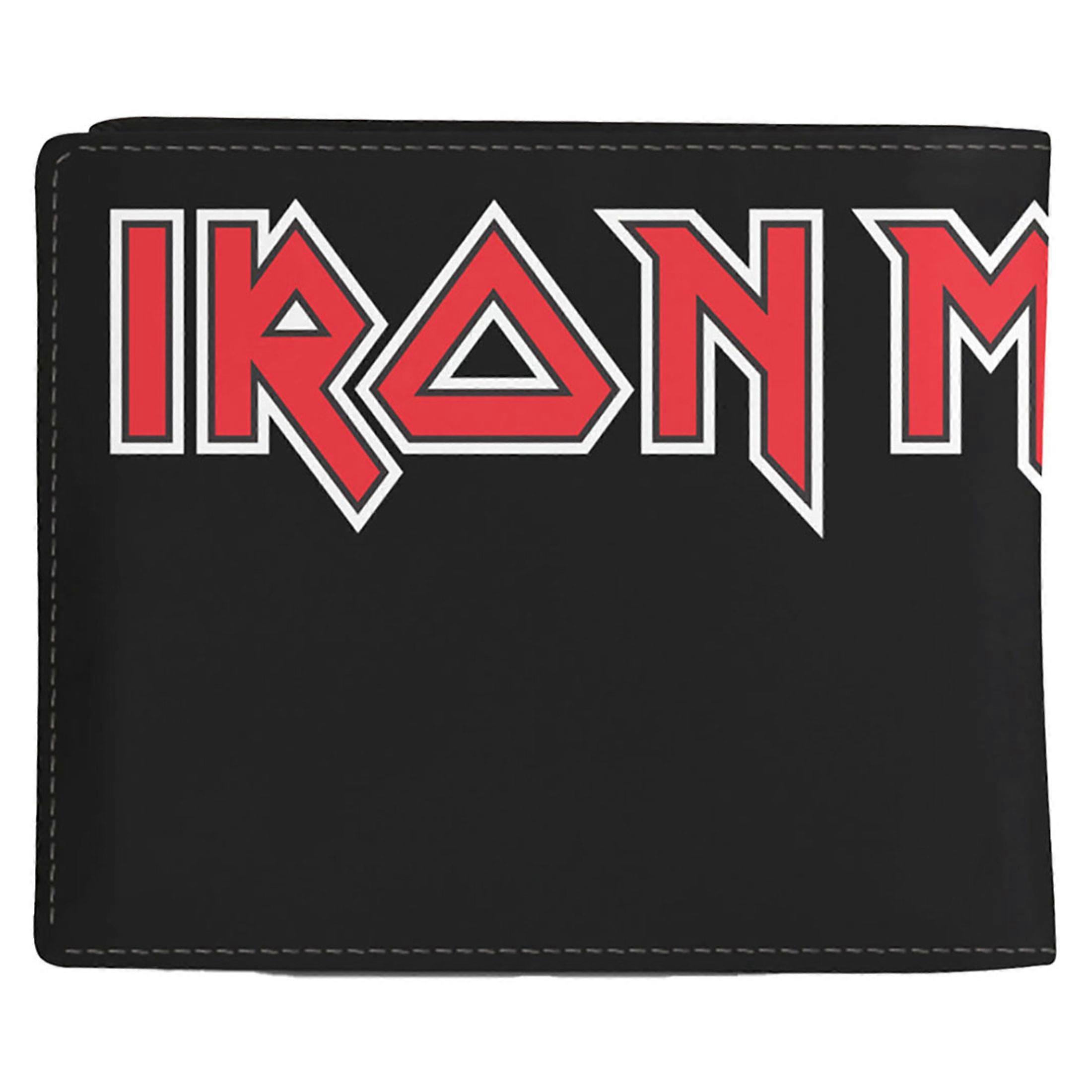 Iron Maiden Band Logo Wrap Bifold Wallet