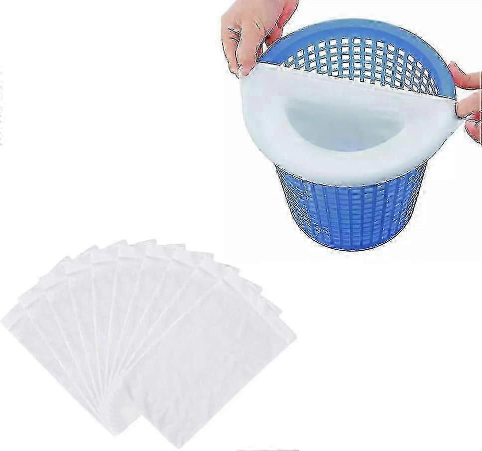 Pool Skimmer Filter Socks,Pool Supply Pool Skimmer Filter Socks,Ultra Fine Mesh Screen Socks for Pool Skimmer Bag for Storage (10PCS) -Sy