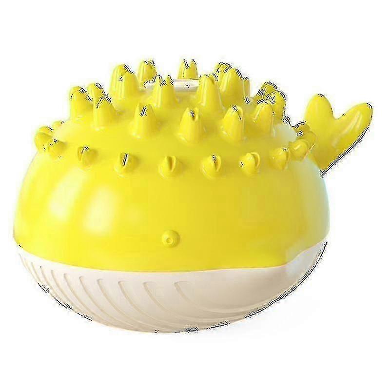Summer Electric Pet Floating Swimming Pool Dog Toy Multifunctional Molar Sprinkleryellow