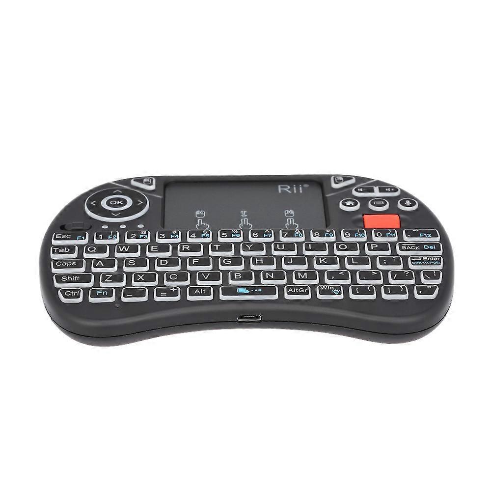 2.4GHz Wireless 71-Key Backlit Keyboard with Touchpad Black 13.8x9.6cm