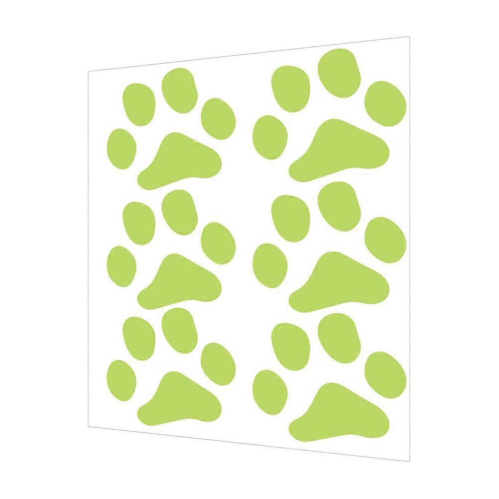 Light Green Animal Claw Decals Wall Stickers for Decor 4 Sheets Glow Effect
