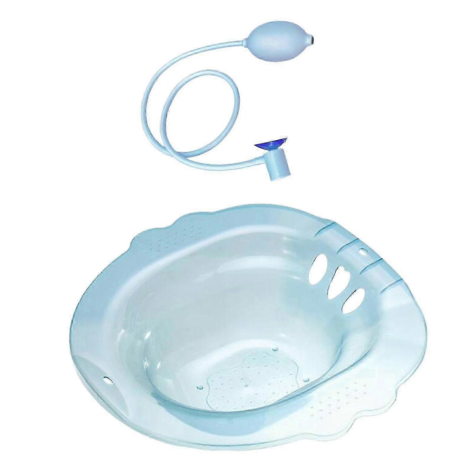 Sitz Bath Tub Universal Toilet Compatible Anti Overflow Wide Seat Hanging Design