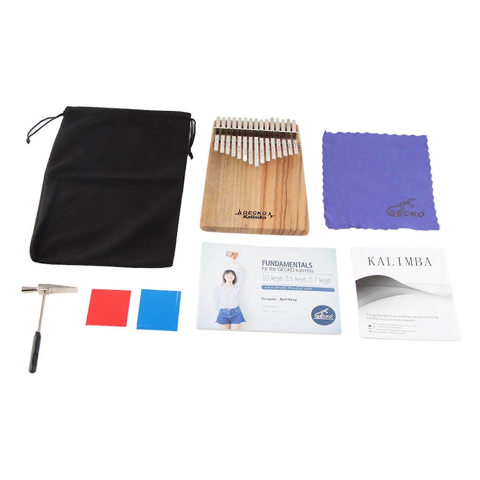 Piano à pouce portable Kalimba 15 touches en bois de camphre massif K15CAP