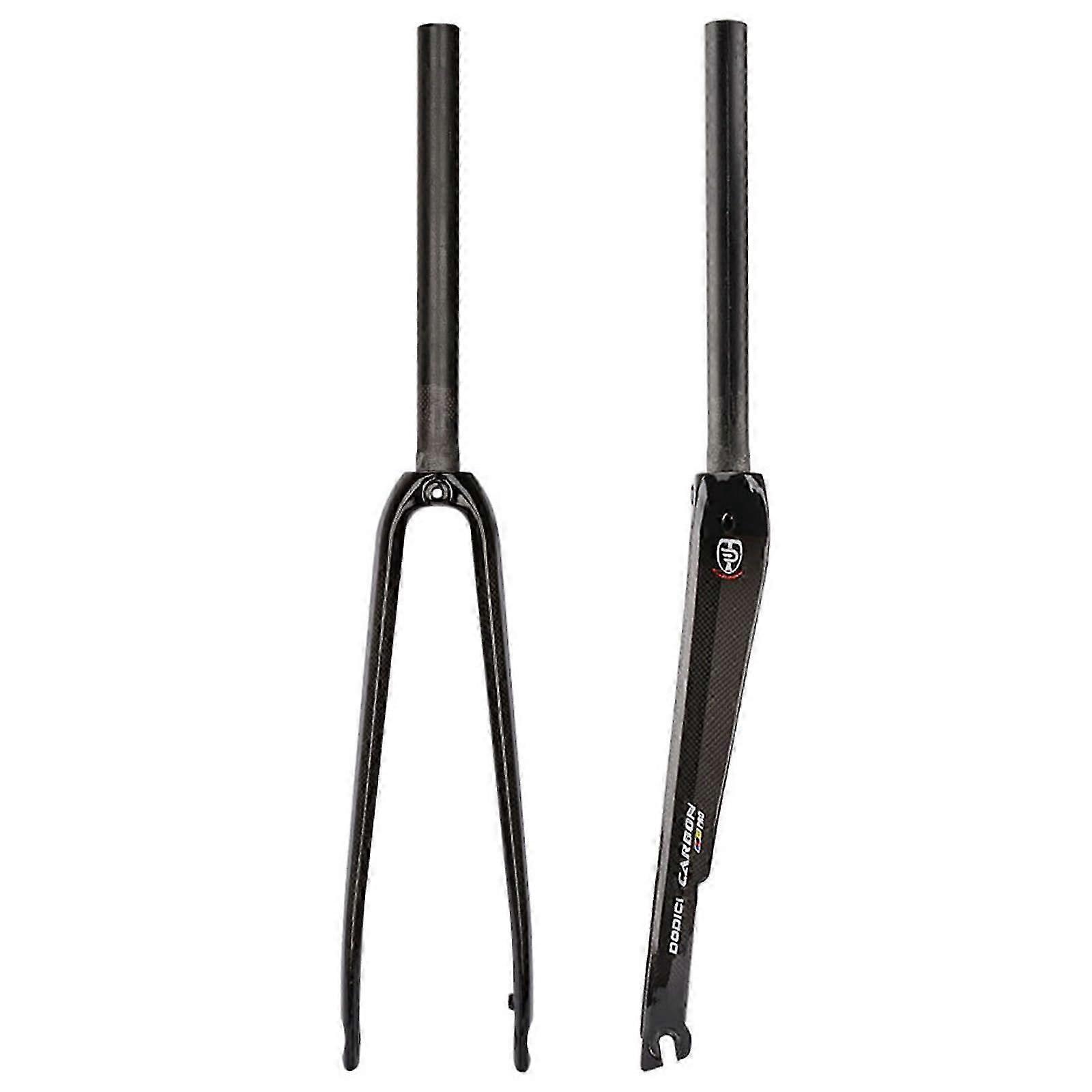 700C Carbon Fiber Rigid Fork with Tapered Steerer for Road Bikes, Disc or C Brake