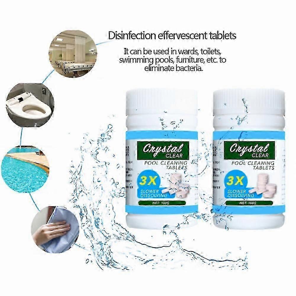 200 Pcs Pool Cleaning Tablet Safe Long Lasting For Swimming Pool Instant Disinfection